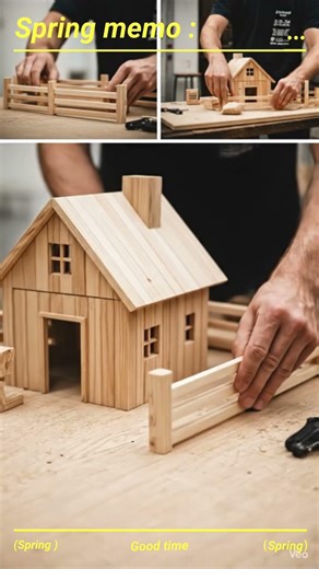 Rustic Charm: Hand-Painted Wooden Silo & Water Tower Models