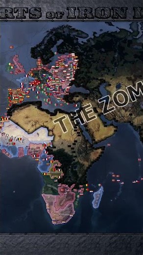 HOI4 TIMELAPSE: ZOMBIES INVASION - RUTHLESS WAR #timelapse #hoi4 #alternatehistory #heartsofiron4