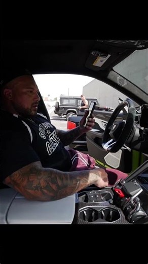 BIGBOY JUMP STARTS THE CHEVY WITH THE LAMBO #trending #motivation #gym