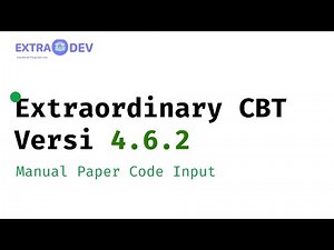 Release 4.6.2 Extraordinary CBT Rosetta - Manual Paper Code Input