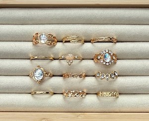 12pcs Stackable Gold Ring Set, Gemstone & Rhinestone Rings, Lovers Stacking Ring , Layered Rings, Midi Rings, Stacking Rings for Her, Crown - Etsy Canada