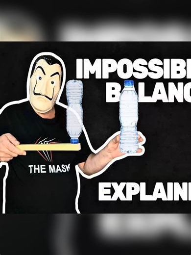 IMPOSSIBLE BALANCE MAGIC TRICK EXPLAINED 🪄 #tricks #magic #foryou #magician #magictricks | The Mask Magic Tricks