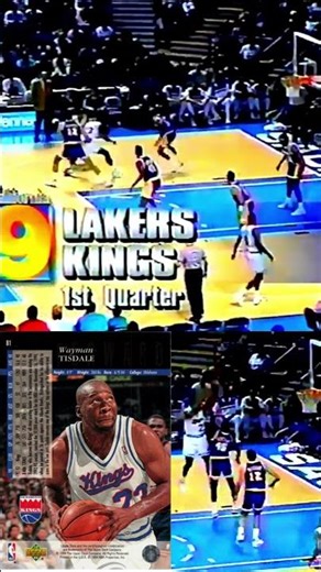 NBA Classic 78 | Wayman Tisdale Post-Up Turnaround Jumper Over AC Green | LAL @ SAC - 2/24/93