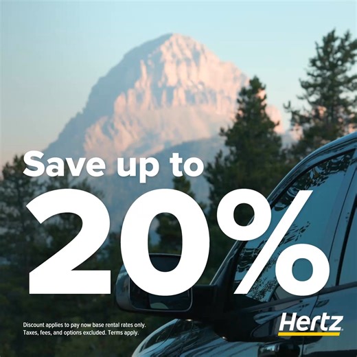 🐕We’ve fetched a great deal for you. Ready to roll? Save up to 20% on rental base rates when you book and pay now. | Hertz