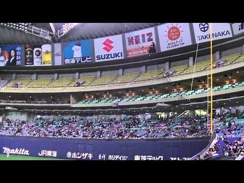 ナゴヤドームフィールドシート1塁側3列Ｒ１１