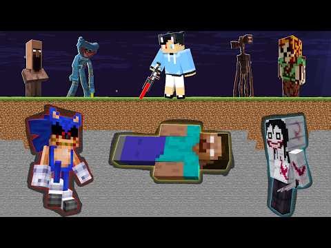Mining To Find EVERY HORROR MOBS In Minecraft