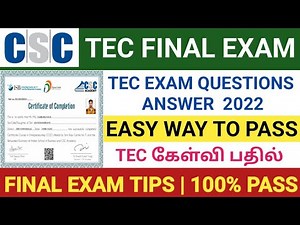 tec exam questions and answers 2022 tamil |