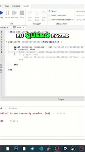 Como aumentar a velocidade do seu personagem no Roblox #aulasdeprogramação #roblox #sejacoder