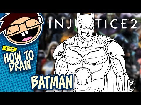 How to Draw BATMAN (Injustice 2) | Narrated Easy Step-by-Step Tutorial