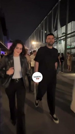 Esra Bilgiç & Faruk Sabancı attend the Travis Scott event.