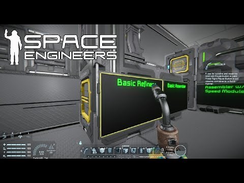 Space Engineers Survival Refining & Production Tutorial 2020