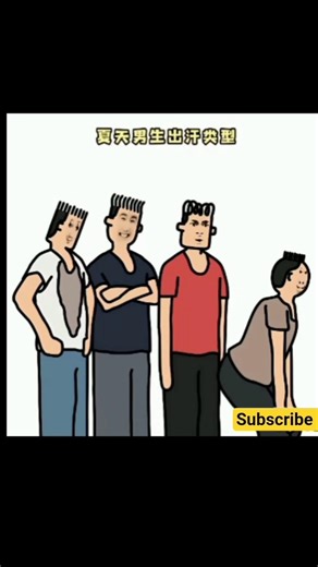 Different types of sweating in boys #Animation #Funny #Abstract #Summer