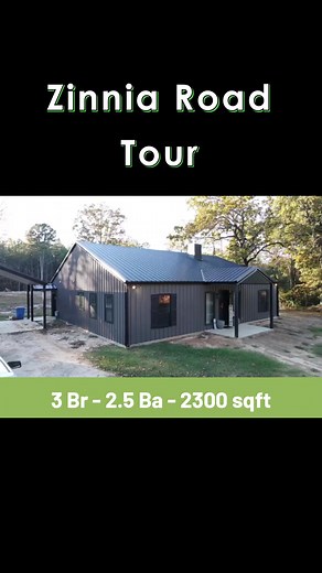 Zinnia Road Barndo Speed Tour #barndominium #barndominiums #barndominiumtour #barndominiumliving | 1845 Barndominiums