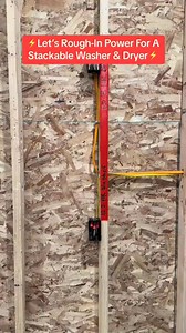⚡️Let’s Rough-In A Stackable Washer & Dryer Circuit💥 #electronics #construction #electricianlife #fyp | the basementkingefixx
