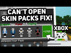 NEW How to Fix Custom Skin Packs Not Opening On Minecraft Bedrock!