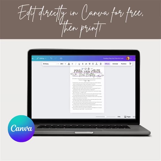 Cowboy Pass the Prize Wild West Birthday Game Cowgirl Birthday Game Wild West Birthday Game Printable Rodeo Birthday Game - Etsy