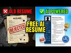 Real Best 100% FREE AI Resume Builder: No Watermarks, No Fees (Full Walkthrough)