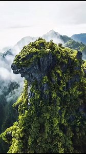 godzilla has been petrified. #creepy #godzilla #mountain #petrified #foryoupagereels | JM Zakaria