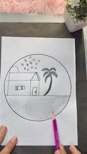 Little Home 🏡✨ Beautiful Small House Art & Creative Design|#art #shortsfeed