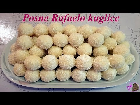 Posne Rafaelo kuglice bez mlijeka u prahu - Vegane Rafaelo Bällchen ohne Milchpulver