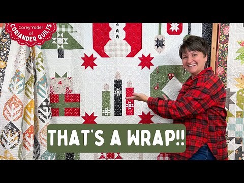 A BEAUTIFUL Holiday Finish [Cuddle Up Sampler Sew Along]