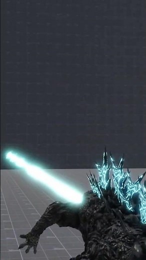 GODZILLA MINUS ONE ATOMIC BREATH IN TITAN BASH #godzilla #godzillaminusone #roblox #gaming #games