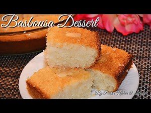 Basbousa Recipe | Semolina Cake | Middle Eastern Dessert | How to make Basbousa | Egyptian dessert