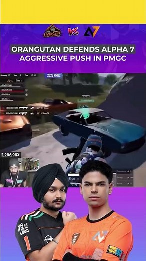 Orangutan DEFENDS Alpha 7’s Aggressive Push!🔥 PMGC 2025 Intense Fight #orangutanesports #pmgc2025