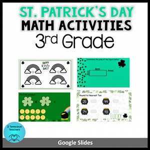 Digital St. Patrick's Day Math Activities 3rd Grade
