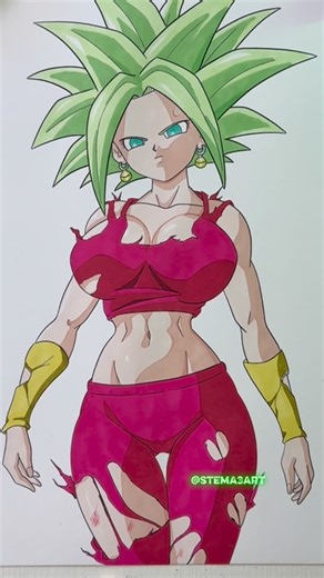 Ste Ma on Instagram: "Drawing kefla 🎨 #kefla #dragonballart #timelapseart #keflaart #animeart"