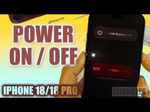 How to POWER ON/OFF iPhone 18 / 18 Pro