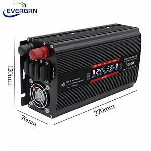 [Hot Item] LCD Screen 1500W 3000W DC 12V to AC 220V 230V Modified Sine Wave Power Inverter