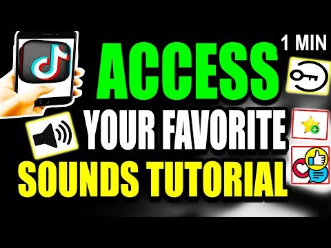 Access Favorite Sounds Option TikTok Mobile Tutorial (2025)