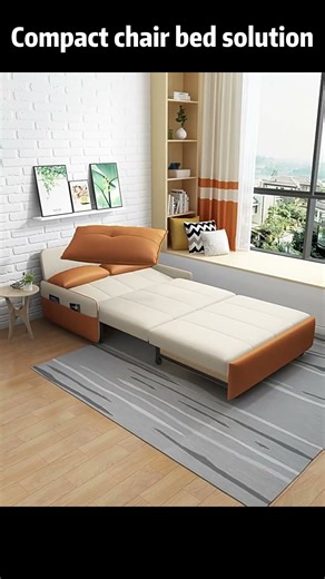 How This Chair Turns into a Bed So Easily#furniture #sofabed #home