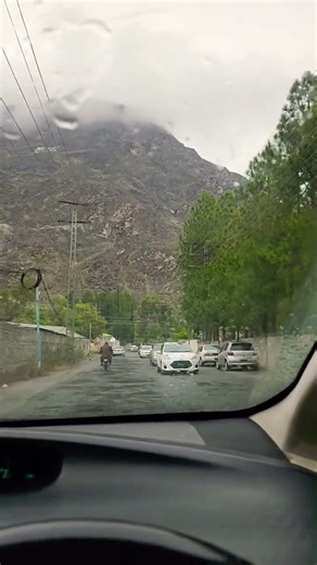 Rainy Day | KIU Road | Gilgit #northernseries #mountains #travel #shorts #rain
