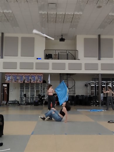 Jazz Split Tricks in Color Guard