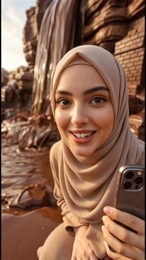 I Found a Real Chocolate River! 🍫😱 | Fantasy Food World Vlog#Shorts