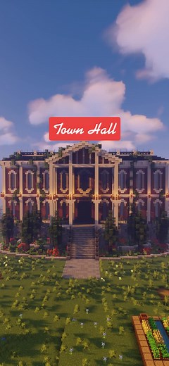 Minecraft Town Hall Building Tutorial