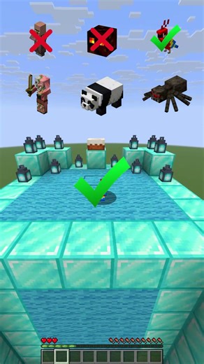 Minecraft highest jump vs mobs #minecraft #shorts