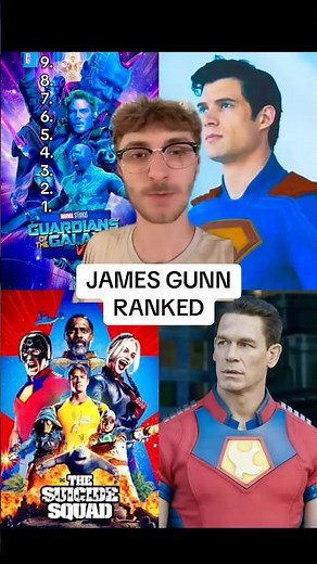 ALL JAMES GUNN MOVIES RANKED! (GOTG, SUPERMAN, & MORE)