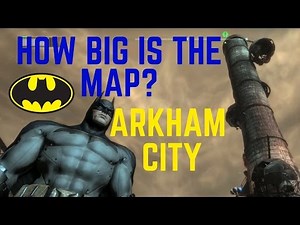 HOW BIG IS THE MAP in Batman: Arkham City? Swing Across the Map