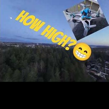 Tiny Drone 3D printet Frame Flying HIGH #diy #drone #fpv #diydrone #fpvdrone #fpvflying #dji