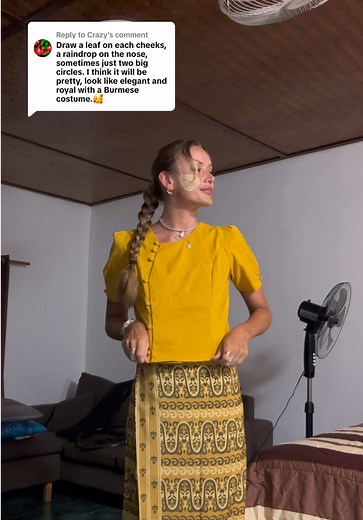 Cómo hacer Thanaka en forma de hoja