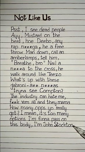 kendrick lamar not like us lyrics #kendrick #notlikeus #lyrics
