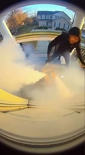 Package EXPLODES When Porch Pirate Opens It!🤣