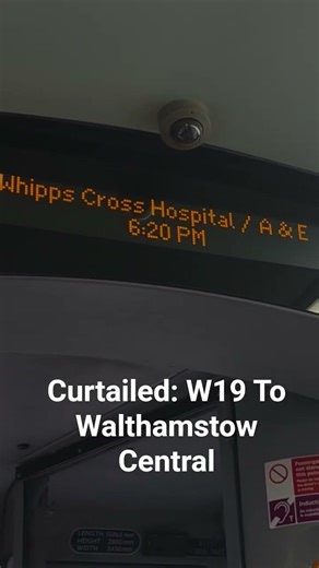 Curtailed: W19 To Walthamstow Central #ibus #ibusannoucements #fortheloveofbuses