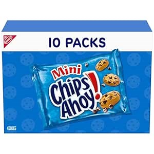 CHIPS AHOY! Mini Original Chocolate Chip Cookies, 10 Snack Packs