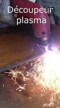 Comment couper de l'acier. Le découpeur plasma d'arc permet une coupe propre. Fer plat 10 mm #shorts