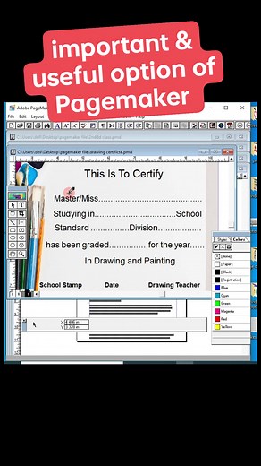 important & useful option in Pagemaker. #dtp #PageMaker #important #computercourses #options #computertraining #computereducation #learning #trendingreelsvideo | Shiv Gutam