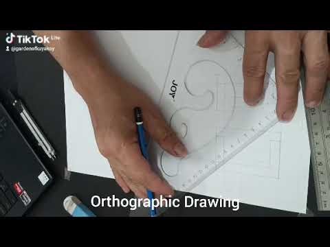 Orthographic Drawing #technicaldrafting 
